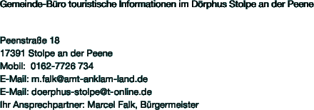 Gemeinde-Bro touristische Informationen im Drphus